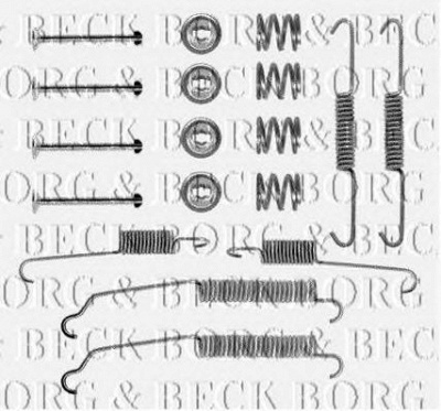 BORG & BECK bbk6078 -  Комплектующие, колодки дискового тормоза